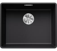 Blanco SUBLINE 500-F - Fregadero 1 Cubeta Enrasado Mueble de 60 Cm Negro