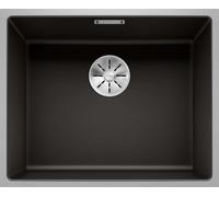 Blanco Fregadero Subline 500-IF Silgranit SteelFrame 54.3x44.3 cm Negro 525997