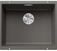 Blanco Fregadero de Silgranite Subline 500-U 53x46 cm InFino Bajo encimera 1 cubeta Gris 527353