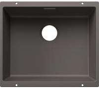 BLANCO SUBLINE 500-U para componentes de color. Fregadero empotrado SILGRANIT, color gris volcánico, a partir de 60 cm, sin sistema de desagüe automático. Incluye 5 años de garantía