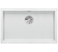 Blanco Fregadero de granito Subline 700-U 70x40 cm color blanco 523446