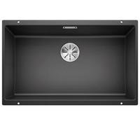 BLANCO SUBLINE 700-U | Fregadero de granito SILGRANIT en color antracita | Tipo de instalación: Encimera (empotrado) | Para muebles de 80 cm de ancho | Un corte y una sola instalación