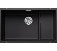 Blanco Subline 700-U Level fregadero de granito 70x40 cm negro 526003