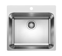 Blanco Supra 500 - Fregadero, 54x50 cm, acero inoxidable cepillado 526354