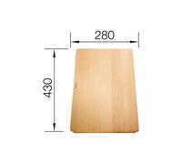 Blanco - Tabla de cortar Subline, 280x430 mm, haya 514544
