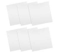 Blanco Tablero de Anuncios 6 Piezas Cuadrado de Fieltro para Pared | Instalación sin Taladro, Bordes Biselados, Uso en Oficina y Aula, Superficie para Mensajes y Planos