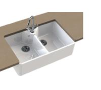 Blanco Villae Farmhouse 8 fregadero de cerámica 79.4x49 cm blanco 525164