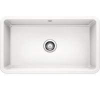 Blanco fregadero de cerámica 79.5x46 cm blanco 525163