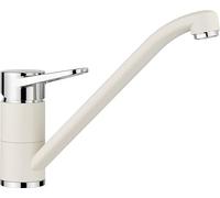 BLANCO WEGA II | Grifo de cocina en blanco suave y cromo | alta presión | válvula antirretorno | cartucho de cerámica | calidad del agua asegurada y ahorro de agua
