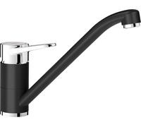Blanco Wega II - Grifo de fregadero, negro/cromo 526415