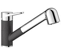 Blanco Wega-S II grifo de cocina de pie cromo-antracita 526420
