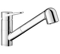 Blanco Grifo de cocina Wega-S II manguera extraíble, cartucho cerámico, alta presión, cromo 526416