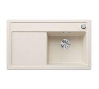 Blanco Zenar 45 - Fregadero de silgranite, 86x51 cm, con control de desagüe, InFino, blanco suave 527178