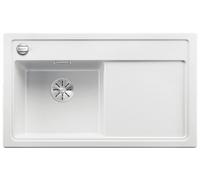 Blanco Fregadero de granito Zenar 45 S 86x51 cm 1 cubeta con escurridor derecho blanco 523854