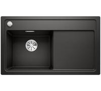 Blanco Fregadero de granito Zenar 45 S 86x51 cm Negro 526034