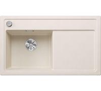Blanco Zenar 45 - Fregadero de silgranite, 86x51 cm, con control de desagüe, InFino, blanco suave 527176