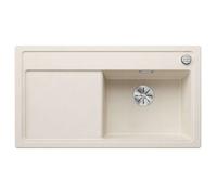 Blanco Zenar 5 - Fregadero de silgranite, 92x51 cm, con control de desagüe, InFino, blanco suave 527182