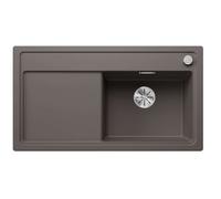 Blanco Zenar 5 - Fregadero de silgranite, 92x51 cm, con control de desagüe, InFino, gris 527365