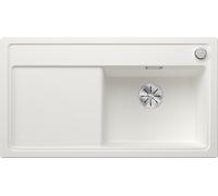 Blanco ZENAR 5 S-F - Fregadero 1 Cubet Escurridor a la Izquierda Sobre Encimera Blanco