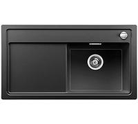 Blanco ZENAR 5 S Fregadero de cocina de granito Silgranit PuraDur, incluye | Fregadero de granito Silgranit PuraDur 520444, 1 pieza, color negro antracita, incluye tabla de cortar de madera