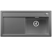 Blanco zenar XL 6 S, cocina fregadero, SILGRANIT Puradur Incluye Tabla de cortar de madera, platillos Derecho, Gris, 519232