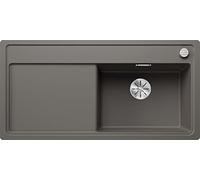 Blanco 527375 - Fregadero ZENAR XL 6 S-F 1 Cubet Escurridor Enrasado Silgranit Gris Volcán