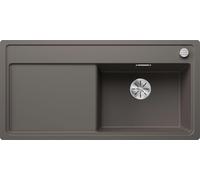 Blanco 527375 - Fregadero ZENAR XL 6 S-F 1 Cubet Escurridor Enrasado Silgranit Gris Volcán