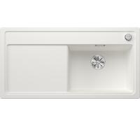 Blanco Fregadero de granito Zenar XL 6 S 100x51 cm InFino, blanco