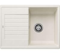 BLANCO ZIA 45 S Compact 527196 SILGRANIT Softweiss - Reversible, con mando a distancia de desagüe