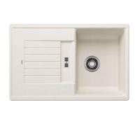 Blanco Zia 45 - Fregadero de silgranite, 78x50 cm, blanco suave 527200