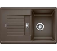 Blanco Zia 45 - Fregadero de Silgranite, 78x50 cm, con control de desagüe, café 515069