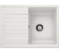 Blanco Zia 45 S Compact fregadero de granito 68x50 cm blanco 524725