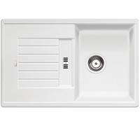 Blanco Zia 45 S fregadero de granito 78x50 cm blanco 514726