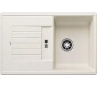 Blanco Zia 45 - Fregadero de silgranite, 78x50 cm, blanco suave 527200