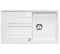 BLANCO ZIA 5 S - Fregadero Rectangular de Granito para Armarios Bajos de 50 cm de Ancho - De SILGRANIT - Blanco - 520506