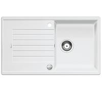 BLANCO ZIA 5 S, lavabo de 520506, color blanco.Tipo de instalación: encimera, con instalación desde arriba a partir de 50 cm, con sistema de desagüe con mando a distancia.Incluye: 5 años de garantía