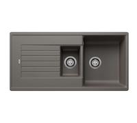 Blanco Zia 6 - Fregadero de silgranite, 100x50 cm, gris 527390