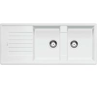 Blanco Zia 8 - Fregadero de silgranite, 116x50 cm, blanco 515597