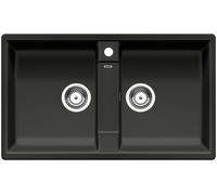 Blanco Zia 9 - Fregadero de silgranite, 86x50 cm, negro 526029