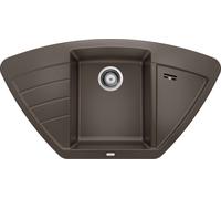 Blanco Zia 9 - Fregadero de Silgranite, 93x51 cm, con control de desagüe, café 515073