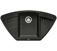 Blanco Zia 9 - Fregadero de silgranite, 93x51 cm, negro 526031