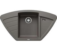 Blanco Zia 9 - Fregadero de Silgranite, 93x51, con control de desagüe, gris volcán 527394
