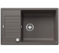 Blanco Zia XL 6 - Fregadero de Silgranite, 78x50 cm, con control de desagüe, gris volcán 527396