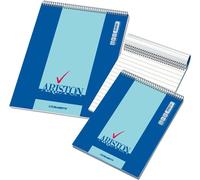 Blasetti Ariston, de un solo color, azul, formato A4, 60 hojas, 60 g/m², cubierta de cartón flexible