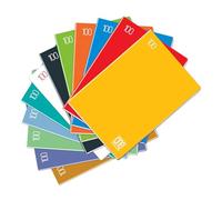 Blasetti One Color - Cuaderno formato A4, Maxi cuadernos con Jolly Page, Pack 10 Libretas, Papel de 100gr, Portada monocromática - Rayado 0Q