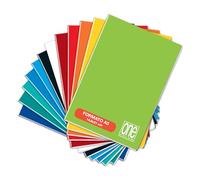 Blasetti One Color - Cuaderno formato A5, Pack 10 Libretas, Papel de 80gr, Tapa Dura, Colores surtidos - Rayado 7, Cuadrícula 4mm para escuelas secundarias
