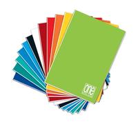 Blasetti One Color - Cuaderno formato A5, Pack 10 Libretas, Papel de 80gr, Tapa Dura, Colores surtidos - Rayado 0C, Líneas con margen para 2° o 3° de primaria