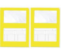 Blasetti Sintex - Subcarpetas portadocumentos con ventana - SINTEX CROMO AMARILLO (Paquete de 2)
