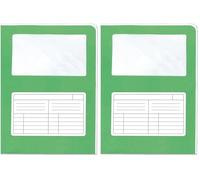 Blasetti Sintex - Subcarpetas portadocumentos con ventana - SINTEX CROMO VERDE (Paquete de 2)