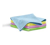 Blaumann Set 4 Paños de Cocina Microfibra, Juego de Bayetas Suaves para Secar, Super Absorbentes, Grandes XXL 40x38,5cm, Toallas Limpieza Cocina, Coche, Cristales, Baño, Reutilizables, Multicolor